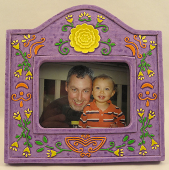 Mexican Ceramic Hand Painted Picture Frames